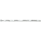 Armband Zirkonia 4,6 mm 18 + 3 cm Silber rhodiniert