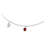 Halskette verschiedene Charms 38 cm Silber weiß