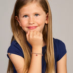 Armband Emaille Marienkäfer 13 + 3 cm Silber rhodiniert