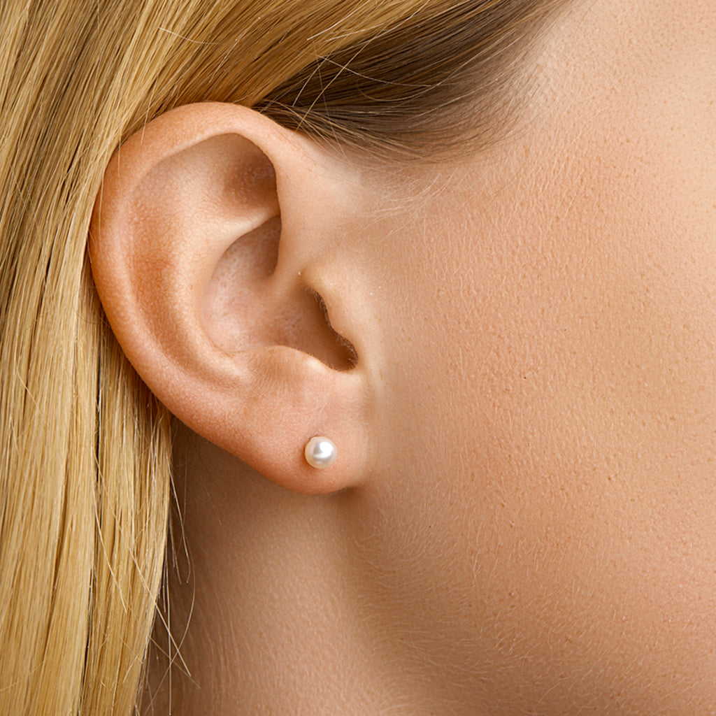 oorknoppen parel 14K geelgoud
