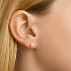 oorknoppen parel 14K geelgoud