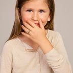 ring zirkonia emaille bloem en lieveheersbeestje zilver gerhodineerd