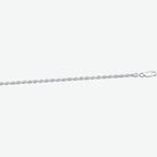 koord gediamanteerd 2,2 mm zilver wit