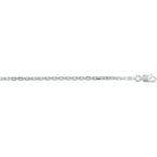 Ankerkette diamantgeschliffen 2,1 mm Sterlingsilber weiß