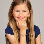 Armband verschiedene Charms 15 cm silberweiß