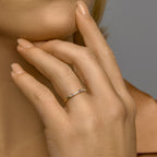 ring diamant 0.15ct h si 14K geelgoud