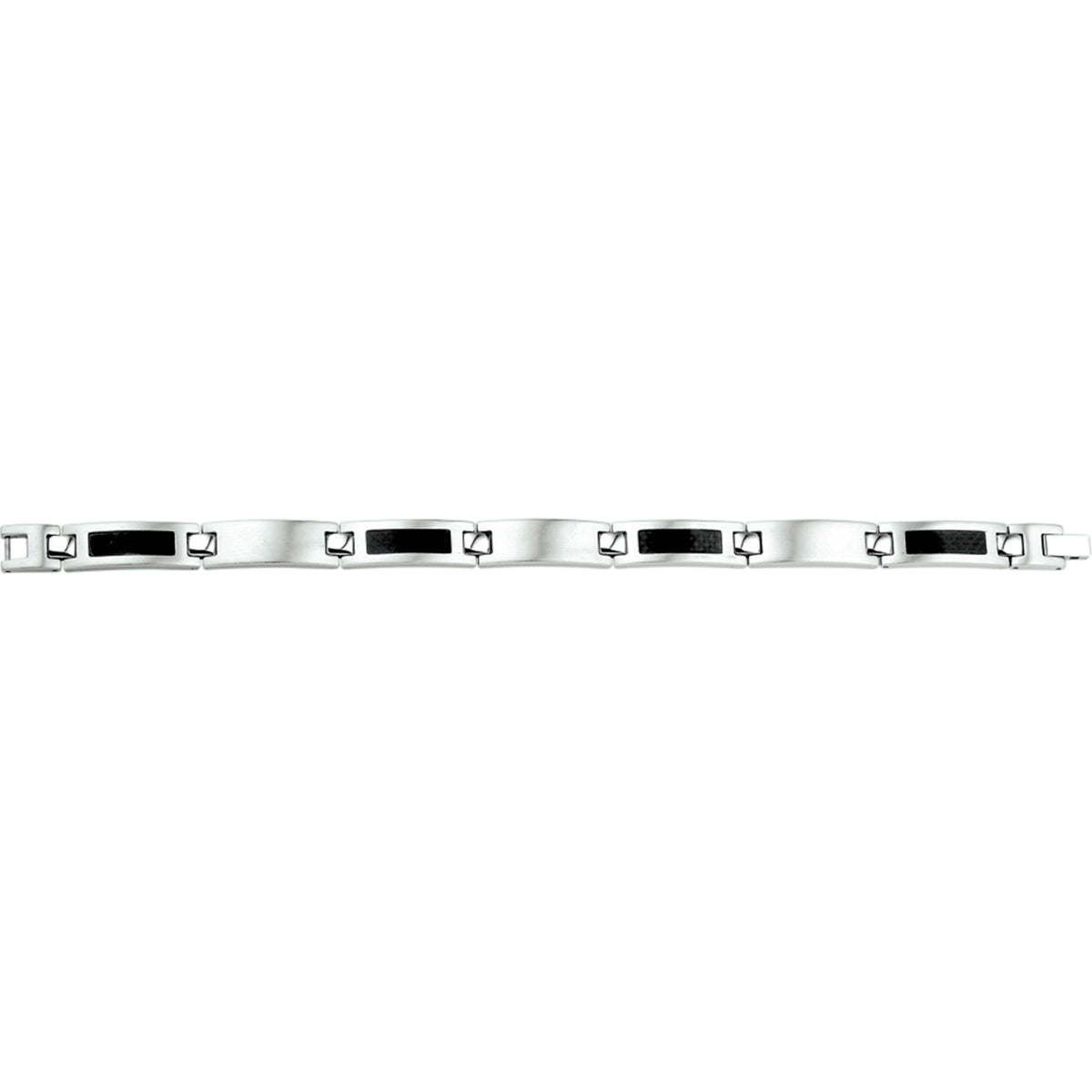 Armband Carbon Poly/matt 9 mm 21 cm Edelstahl