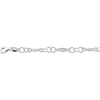 Armband 5,0 mm 19 cm Silber rhodiniert