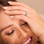 Verlängerungsring Lab-grown Diamant 0,255 ct H SI 14 K Weißgold mit Palladium