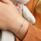 Armband Herz Silber rhodiniert