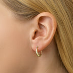 Ohrringe lapidiert 14K Gelbgold