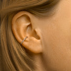 earcuff gedraaid 13 mm zilver gerhodineerd