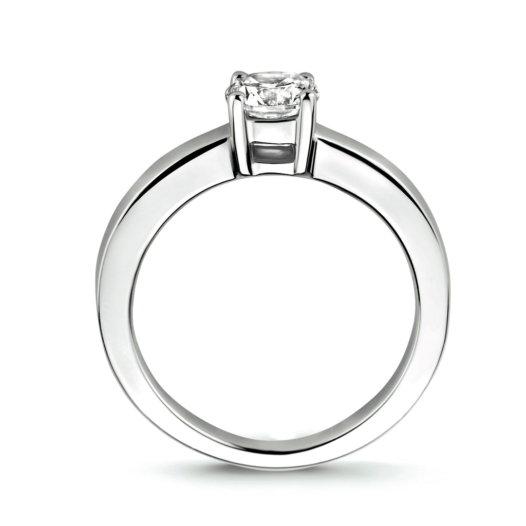ring zirkonia zilver gerhodineerd