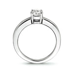 ring zirkonia zilver gerhodineerd