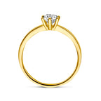 Ring Zirkonia 14K Gelbgold