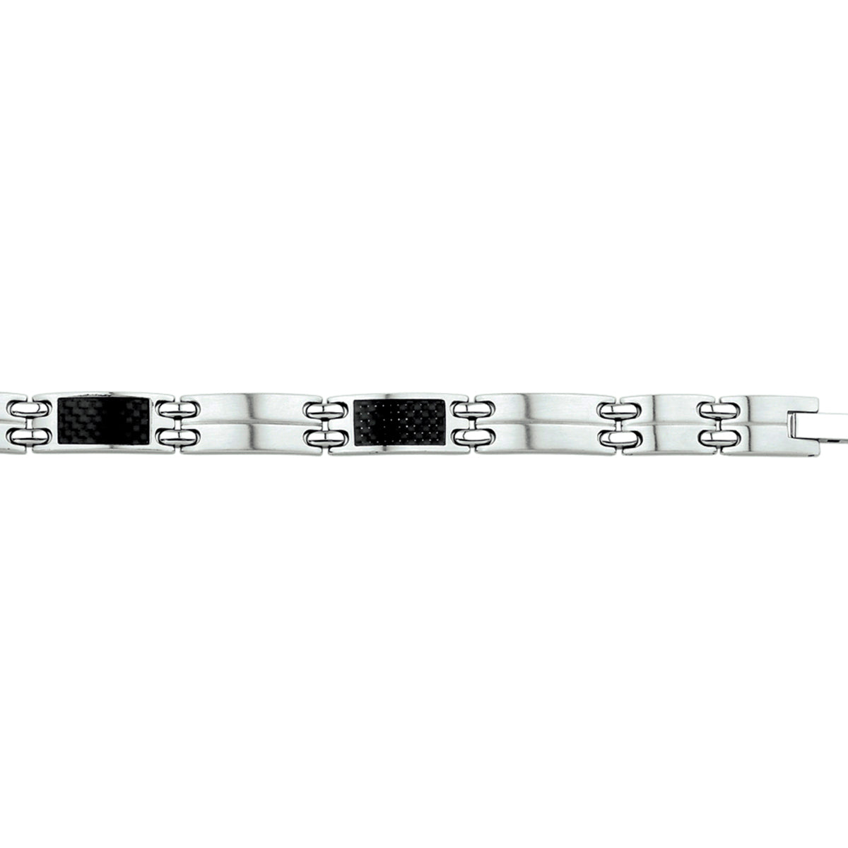 Armband Carbon Poly/matt 9 mm 22 cm Edelstahl