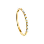 ring diamant 0.09ct h si 14K geelgoud