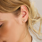 Ohrstecker Blumenperle 14K Gelbgold