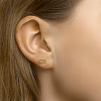 Ohrstecker Silber vergoldet (gelb)