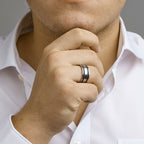 Ring poliert/matt Edelstahl