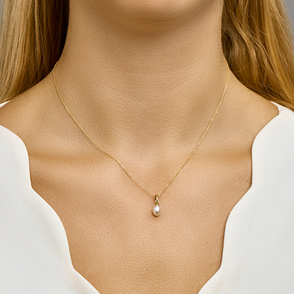 Anhänger Perle 14K Gelbgold