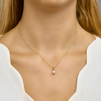 Anhänger Perle 14K Gelbgold