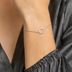 Armband rund 16 + 3 cm Silber rhodiniert