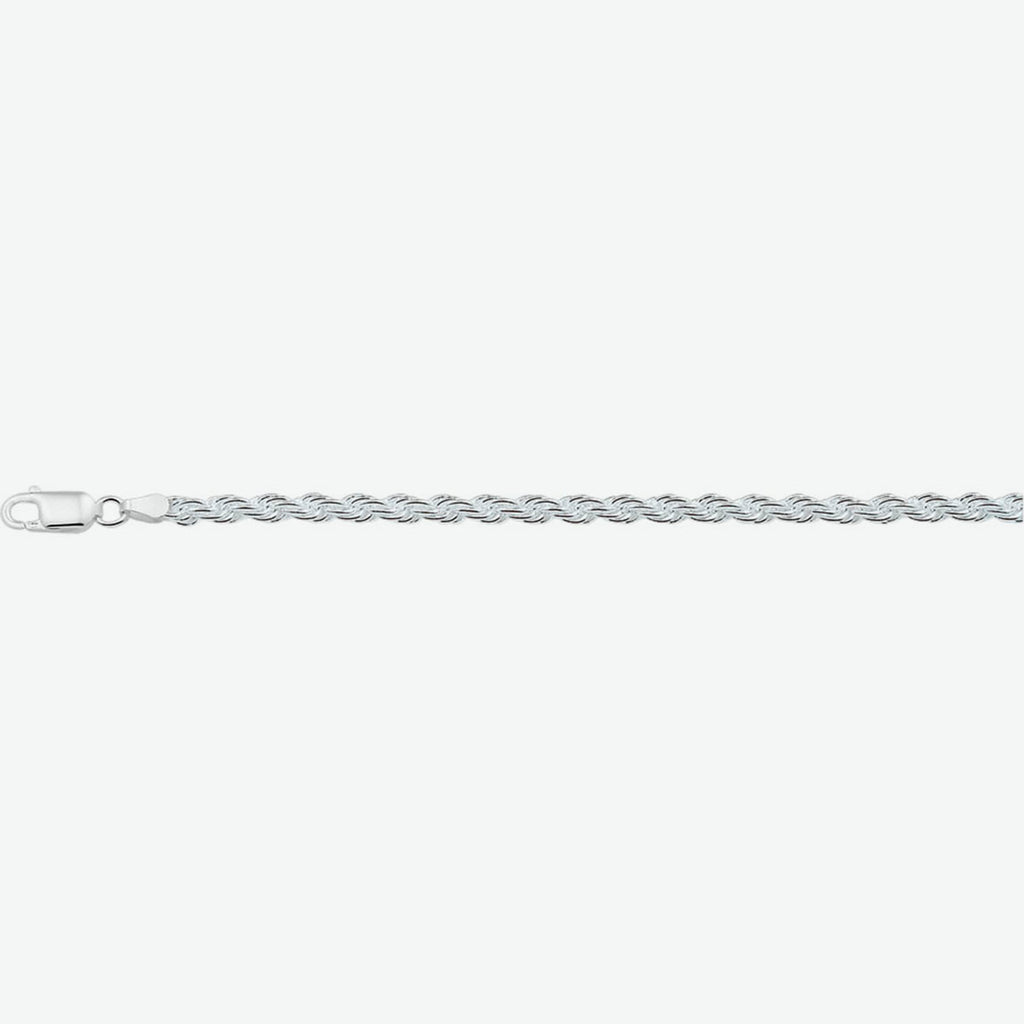 koord 4,0 mm zilver wit
