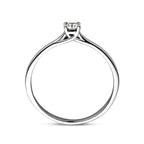 aanzoeksring diamant 0.10ct h si 14K witgoud