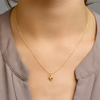 hanger geloof, hoop en liefde 12 mm 14K geelgoud
