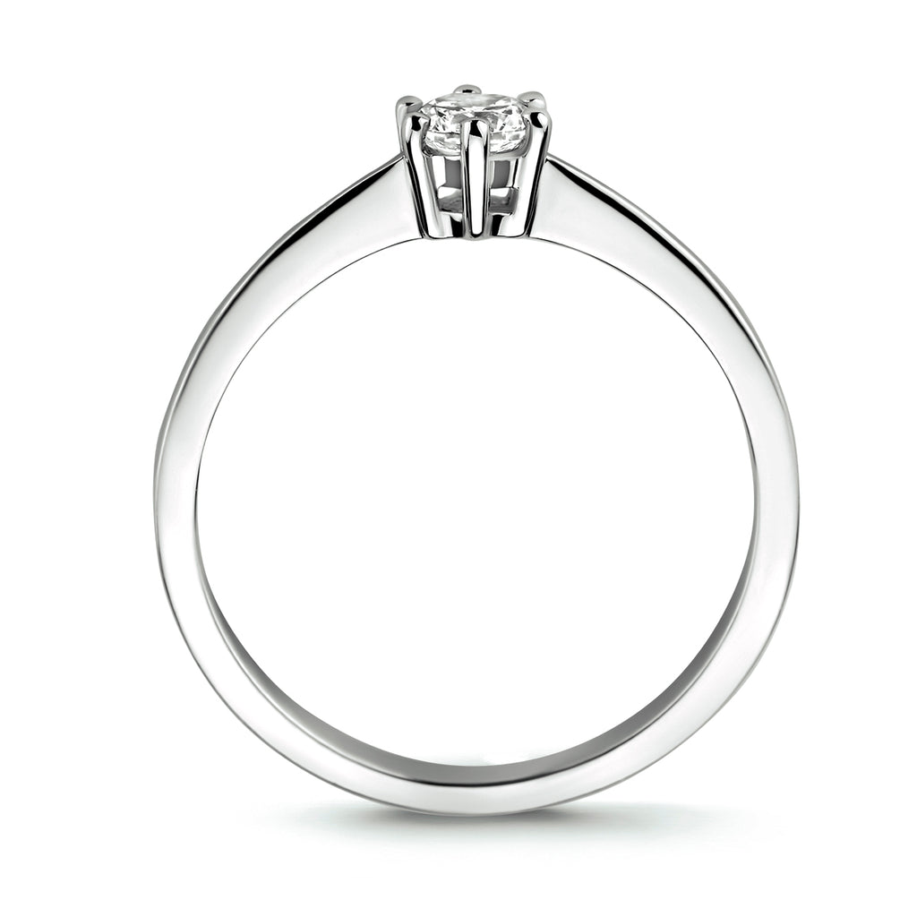 ring zirkonia 14K witgoud