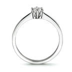 ring zirkonia 14K witgoud
