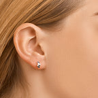 Ohrstecker silberweiß