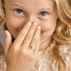 Ring rund Silber rhodiniert