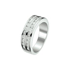 Ring Zirkonia Silber rhodiniert