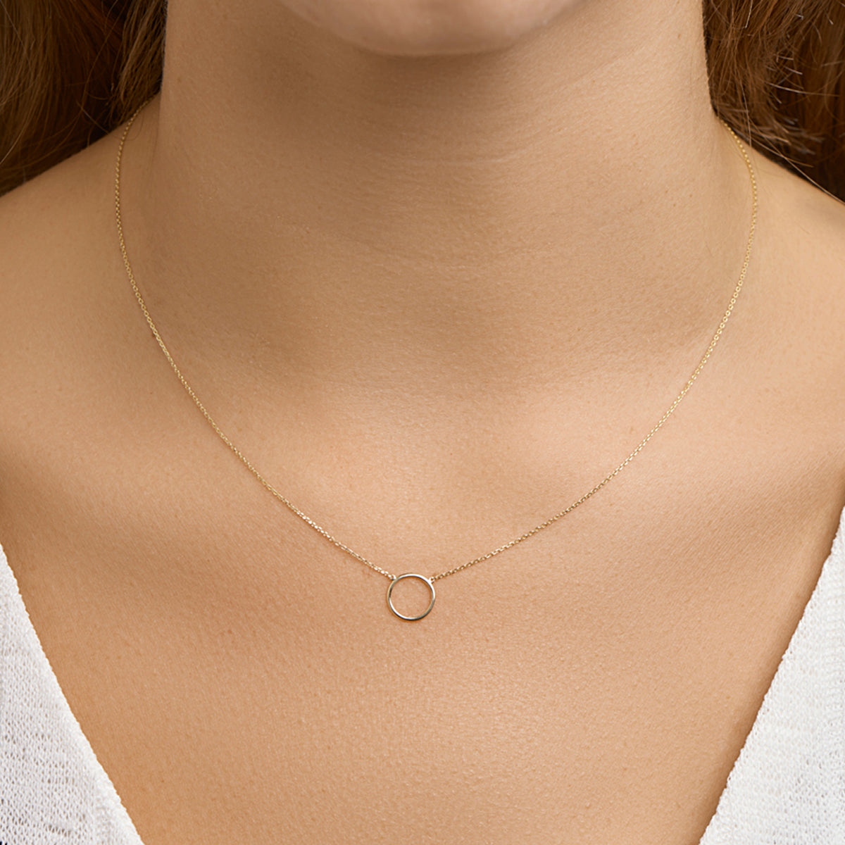 collier rondje 0,8 mm 40 - 44 cm 14K geelgoud