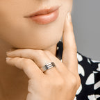 ring 6 mm zonder cz edelstaal