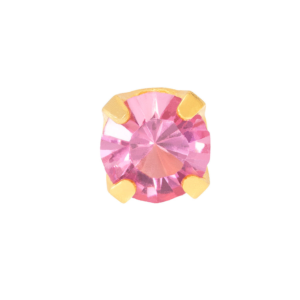 inverness schietknopjes roze zirkonia 3 mm inverness systeem