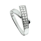 Ring Zirkonia Silber rhodiniert