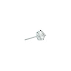 Ohrstecker Herz Zirkonia silber weiß