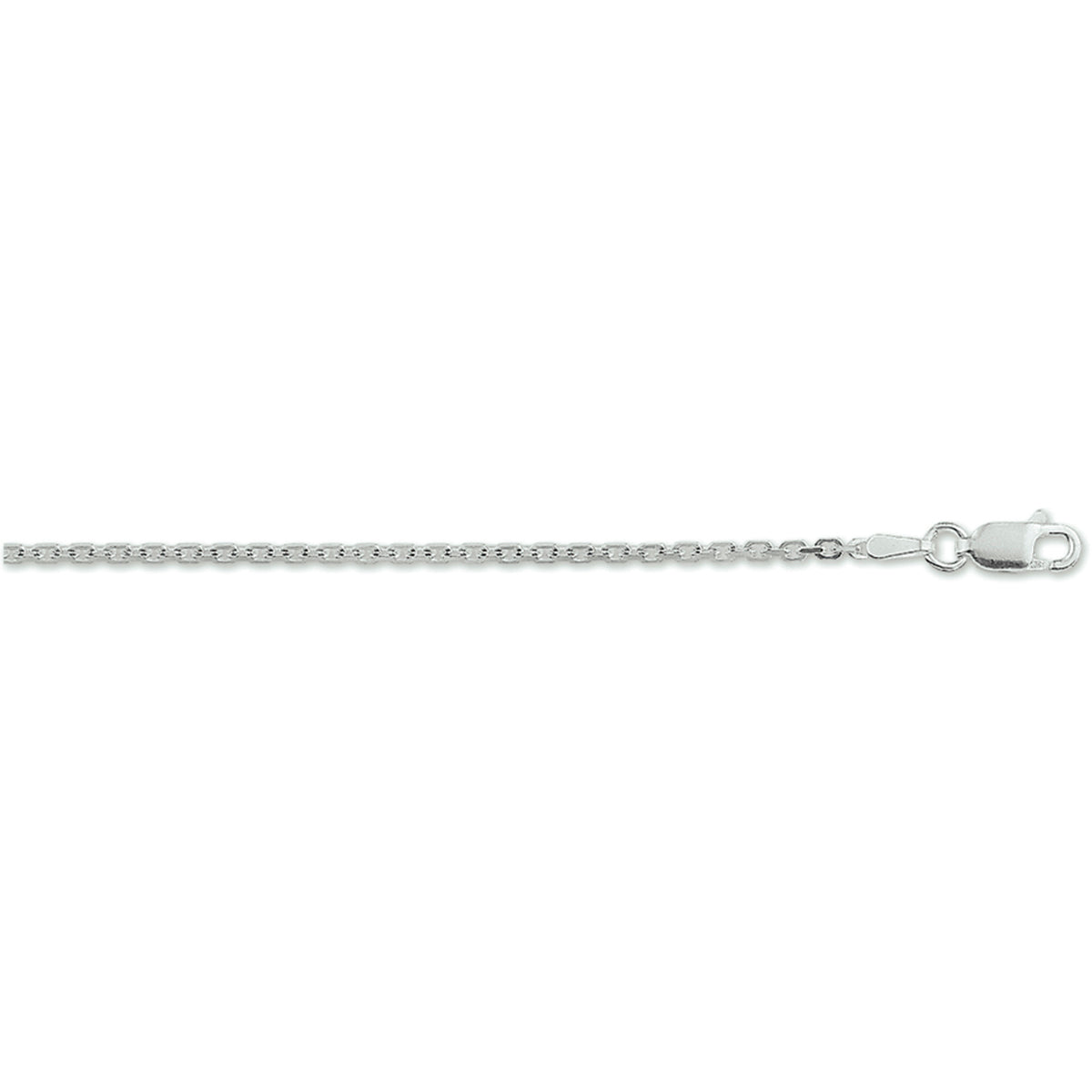 Anker diamantiert 1,6 mm Sterling Silber