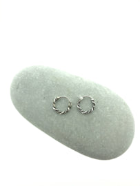 Zilveren oorringetjes bali klein draai