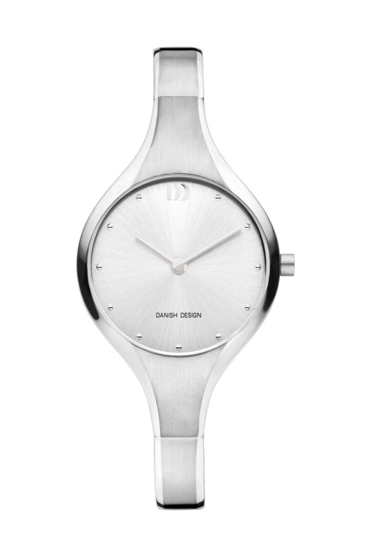 Danish Design horloge zilver 28 cm