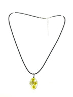 Hanger van kunsthars gele bloemen mix