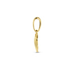 hanger schelp 12 mm 14K geelgoud