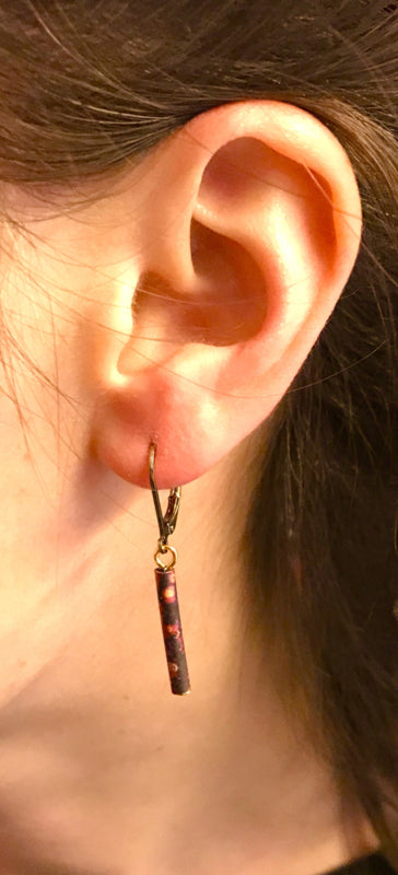 Handgemaakte gepatineerde oorhangers