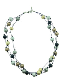 collier aluminium met nylon