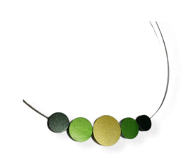 Tjongejonge collier cirkels blauw