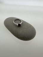 Handgemaakte zilveren ruby ring