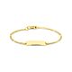 9k graveerarmband plaat 5,0 mm 9K geel